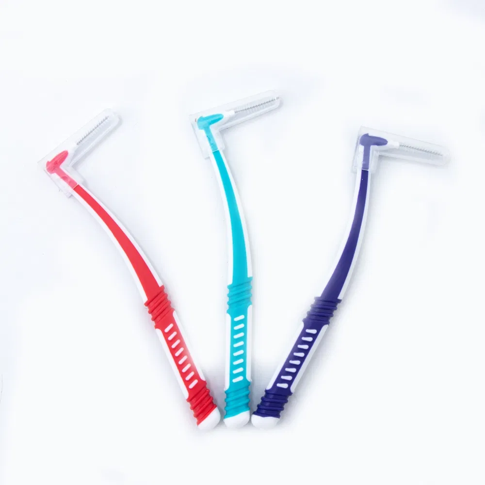 BSCI New Generation Manufacturing Anti Bacterial L Shape Interdental Brushes