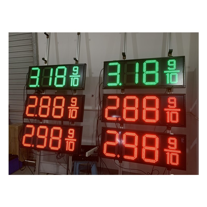 Bluewinled Gas Station LED Display Sign Board 7 Segment Billboard for Petrol and Diesel Price with Light Box