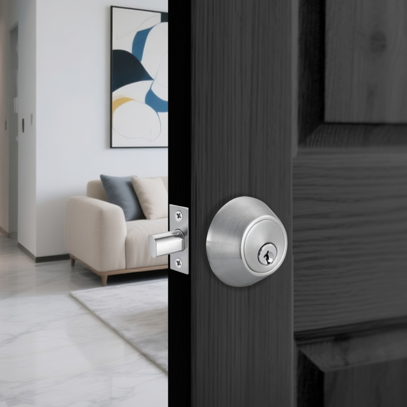 Stainless Steel Anti Theft Exterior Handle Lock and Deadbolt Combo Door Lock