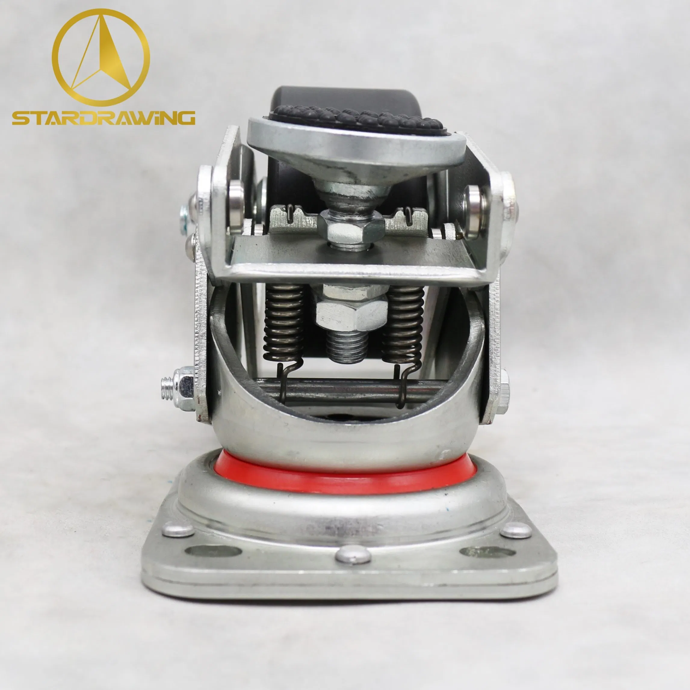 Stardrawing PU Casters Leveling Castors Foot Operation Push Down