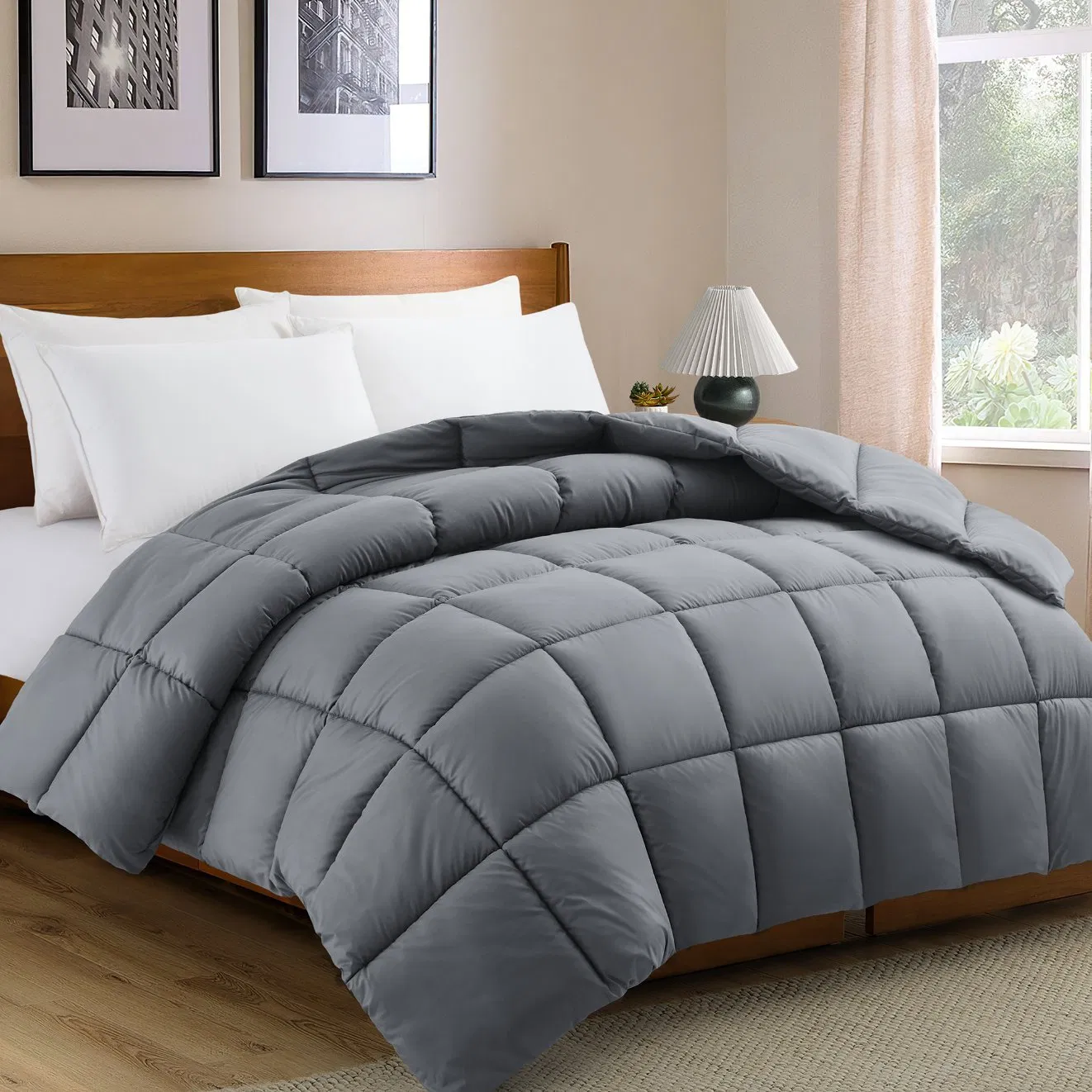 100 Polyester Microfiber Alternative Filling Warm Quilts Duvet