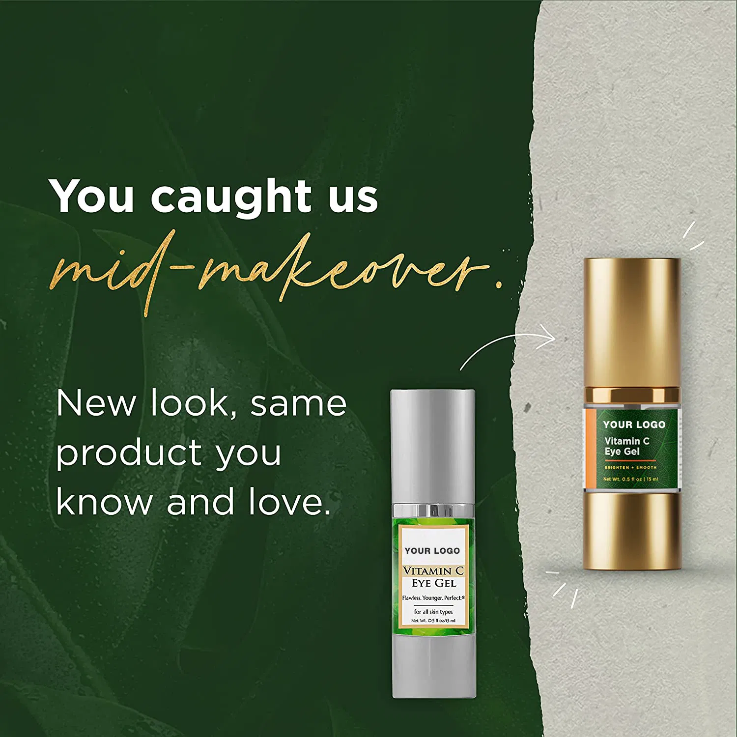 Private Label Vitamin C Facial Cleanser Skin Care Serum Face Moisturizer Skincare Moisturizing Toner Set