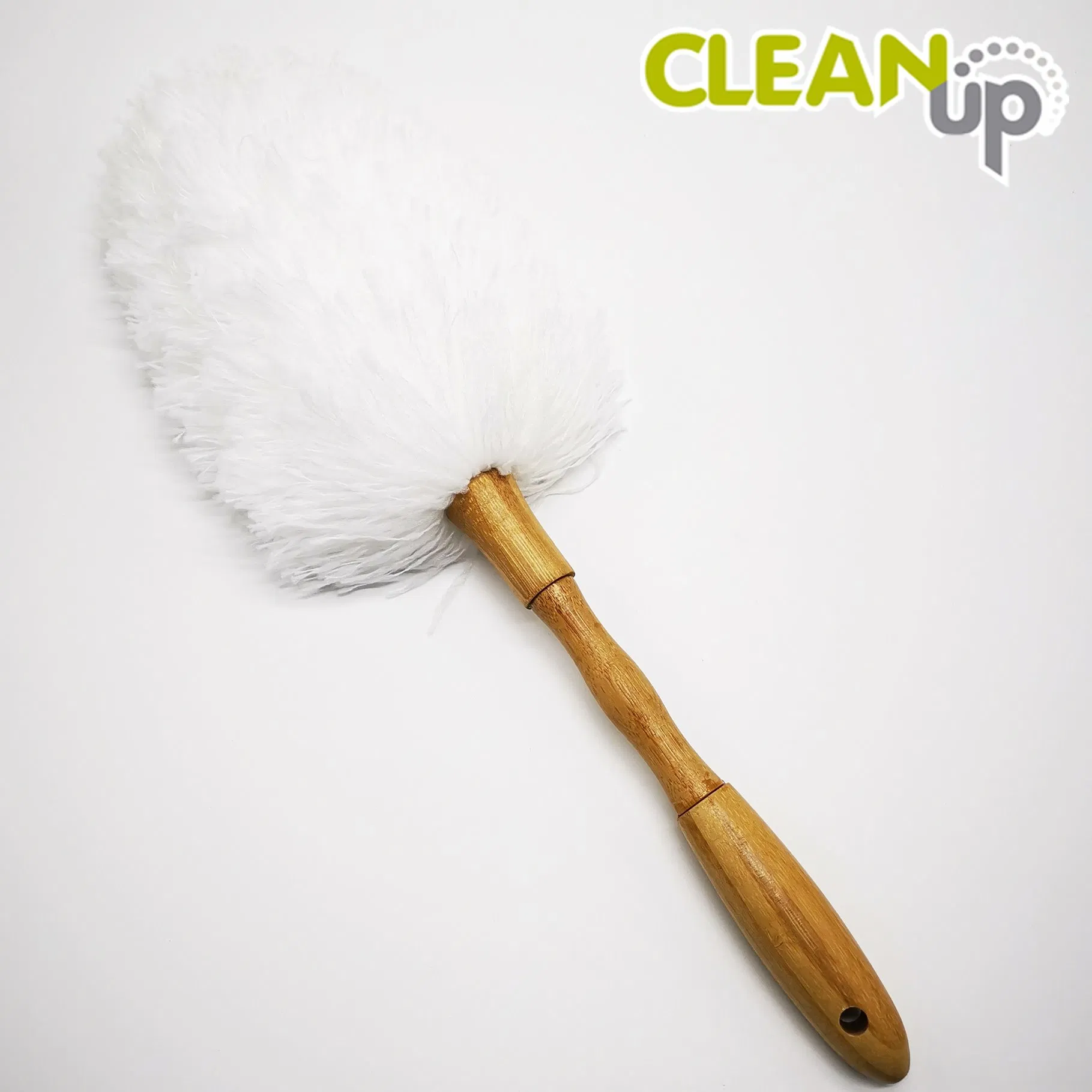 Masthome Telescopic Broom Duster Handle Detachable Flexible Feather Microfiber Cleaning Fan Duster