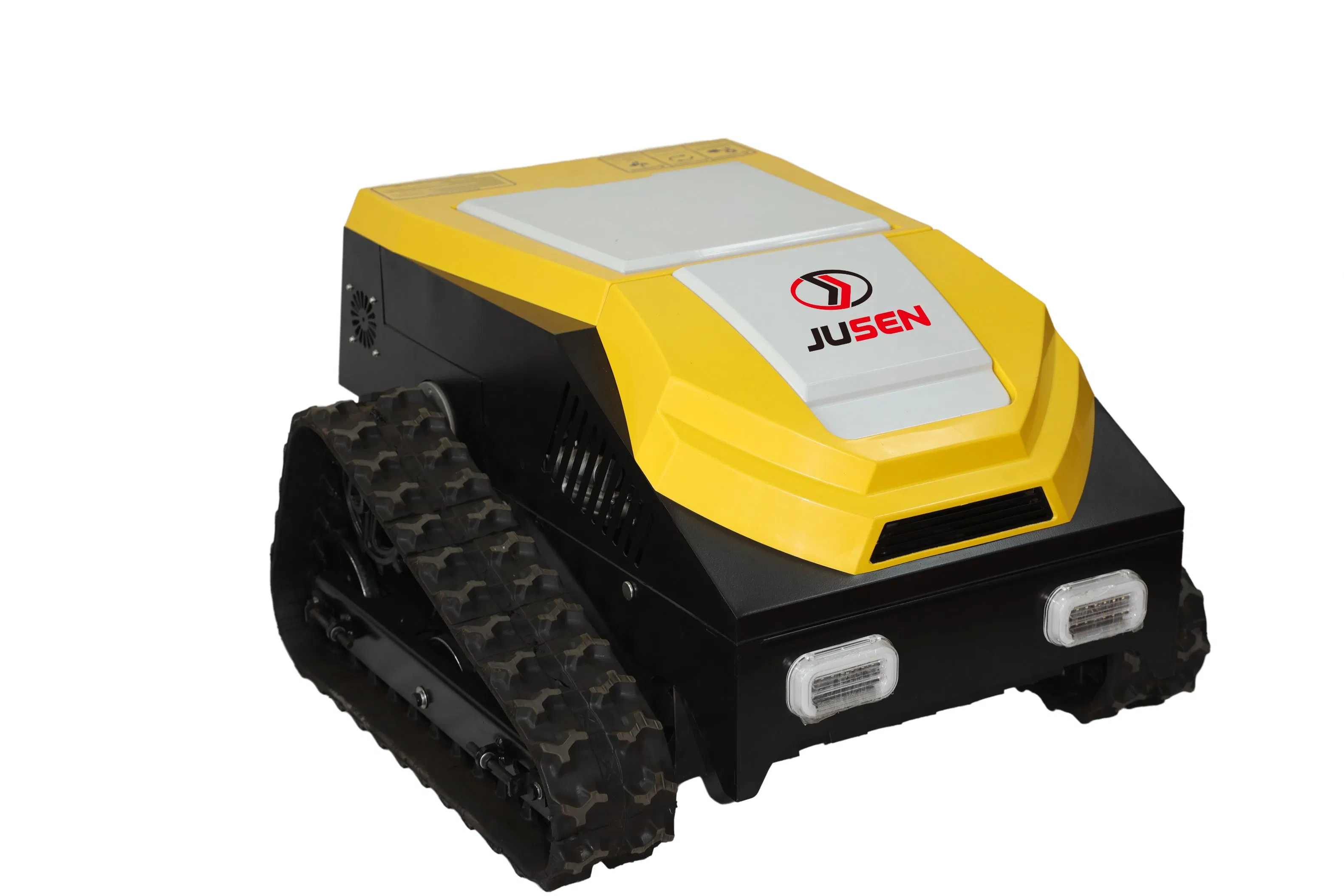 Желтая газонокосилка с дистанционным управлением Jusen