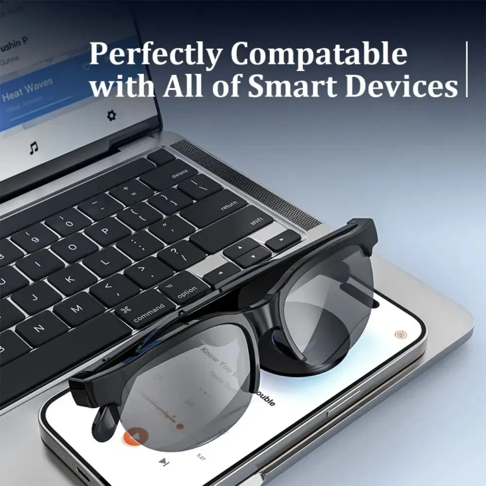 Hy02 Smart Ai Real-Time Translation Sunglasses with UV Protection