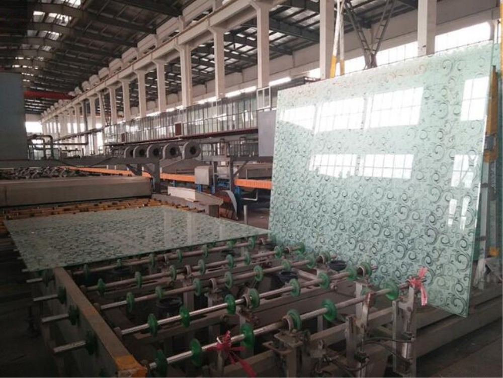 4-12mm Frosted Glass Acid Etched Paint Coated Glass