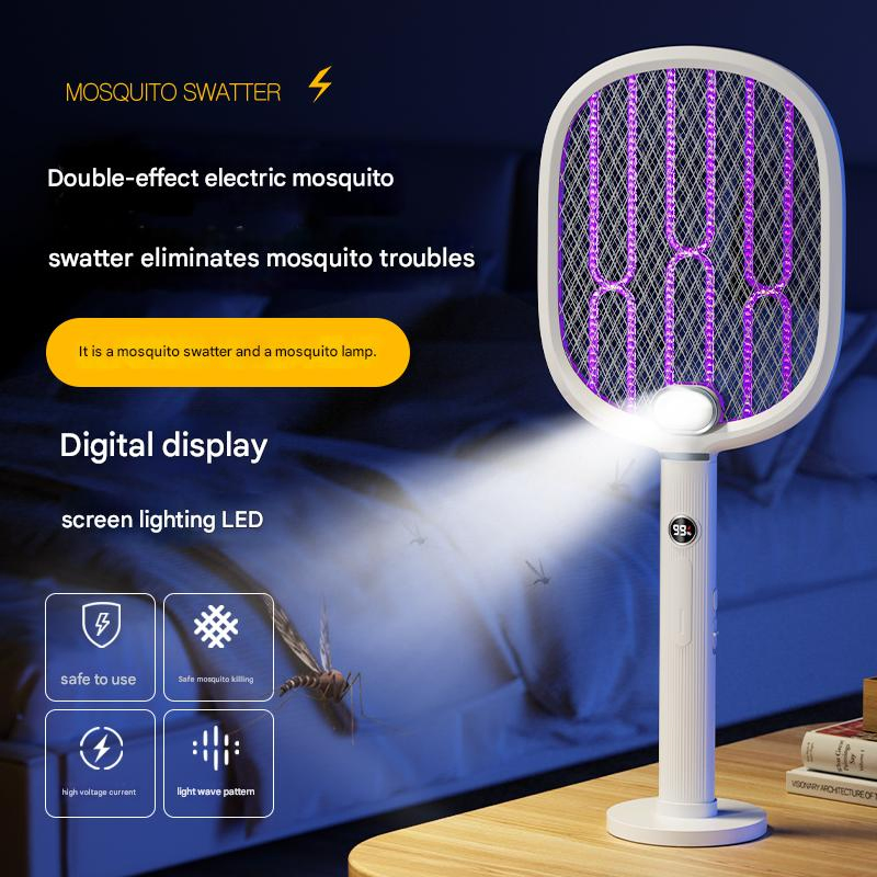 Factory Handheld Mosquito Bat Rechargeable Electric Fly Mosquito Killer Lamp Swatter Bug Zapper Racket Mosquito Repellent Swatter