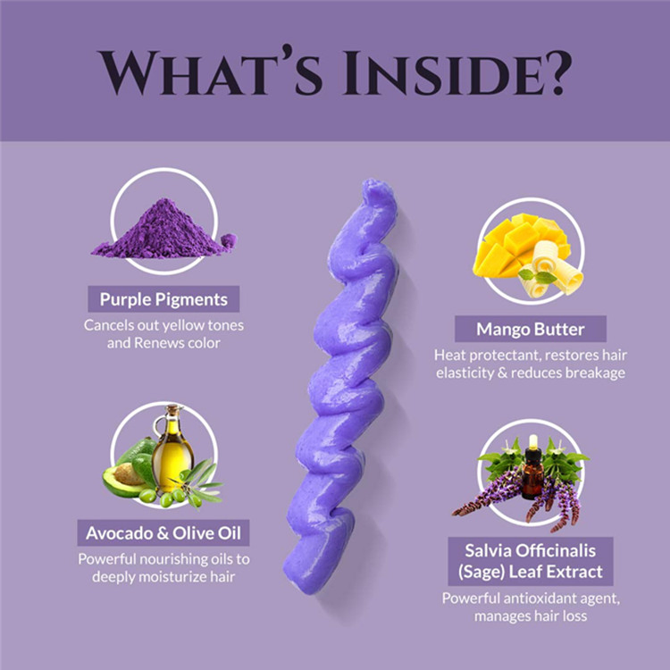 Private Label Nourishing and Moisturizing Purple Hair Mask