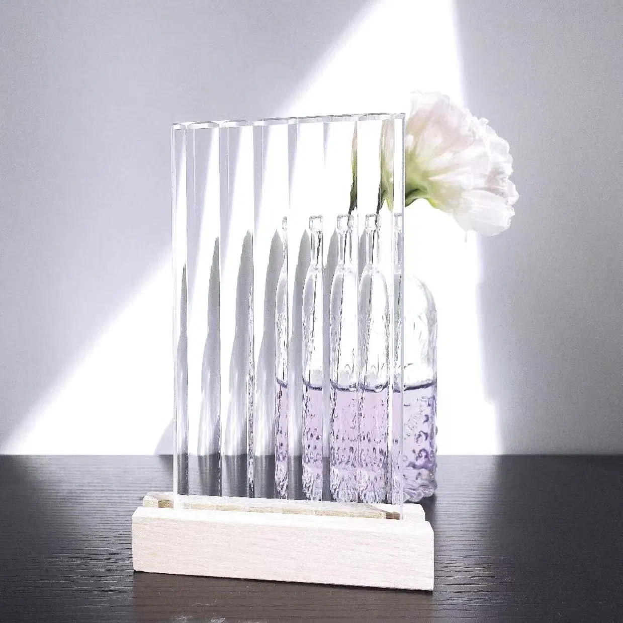 4mm 5mm 6mm Customized Tempered Pattern Glass with Mistlite Crystal Bamboo Moru