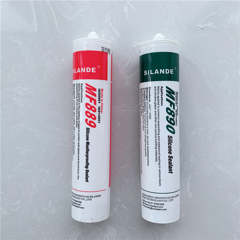 Silande Mf889 Weatherproof Silicone Sealant 300ml/592ml with HS Code 3506919090