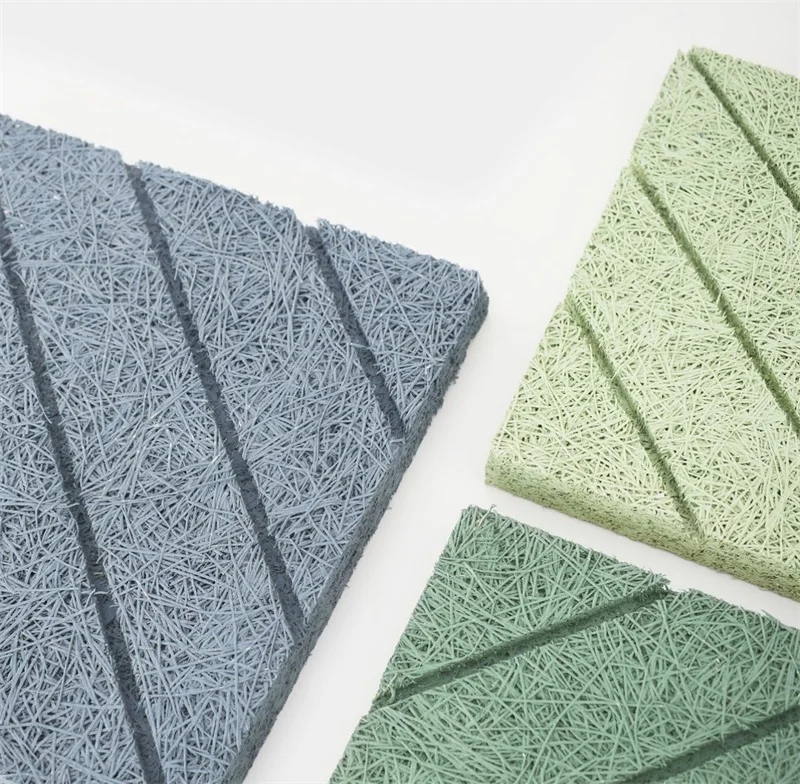 Professional Decorative Art Wood Wool Acoustic Wall Panel