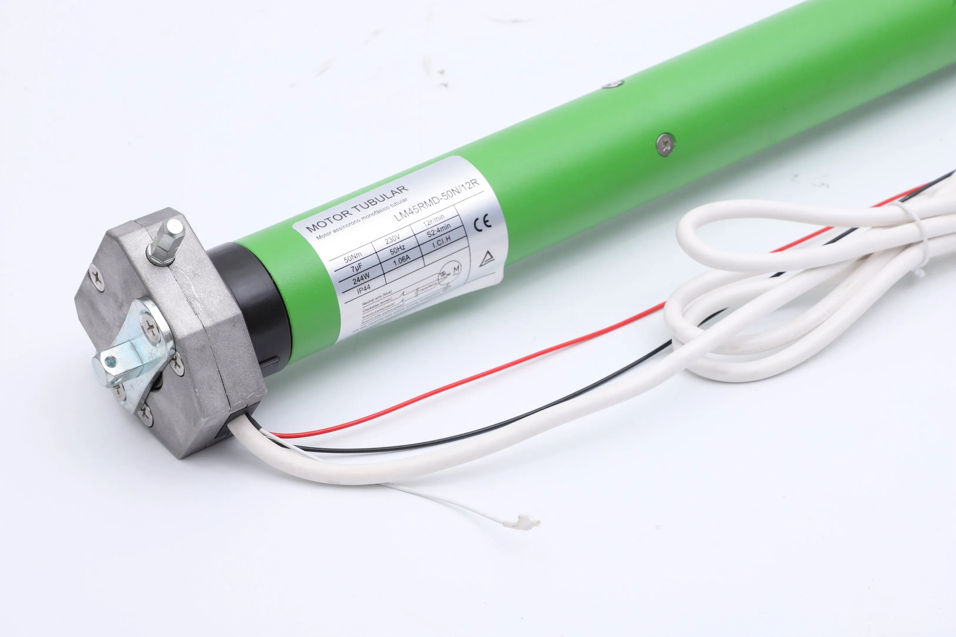 45mm Built-in Tubular Motor with Manual Crank & LED Light 3-in-1 Smart Window Solution