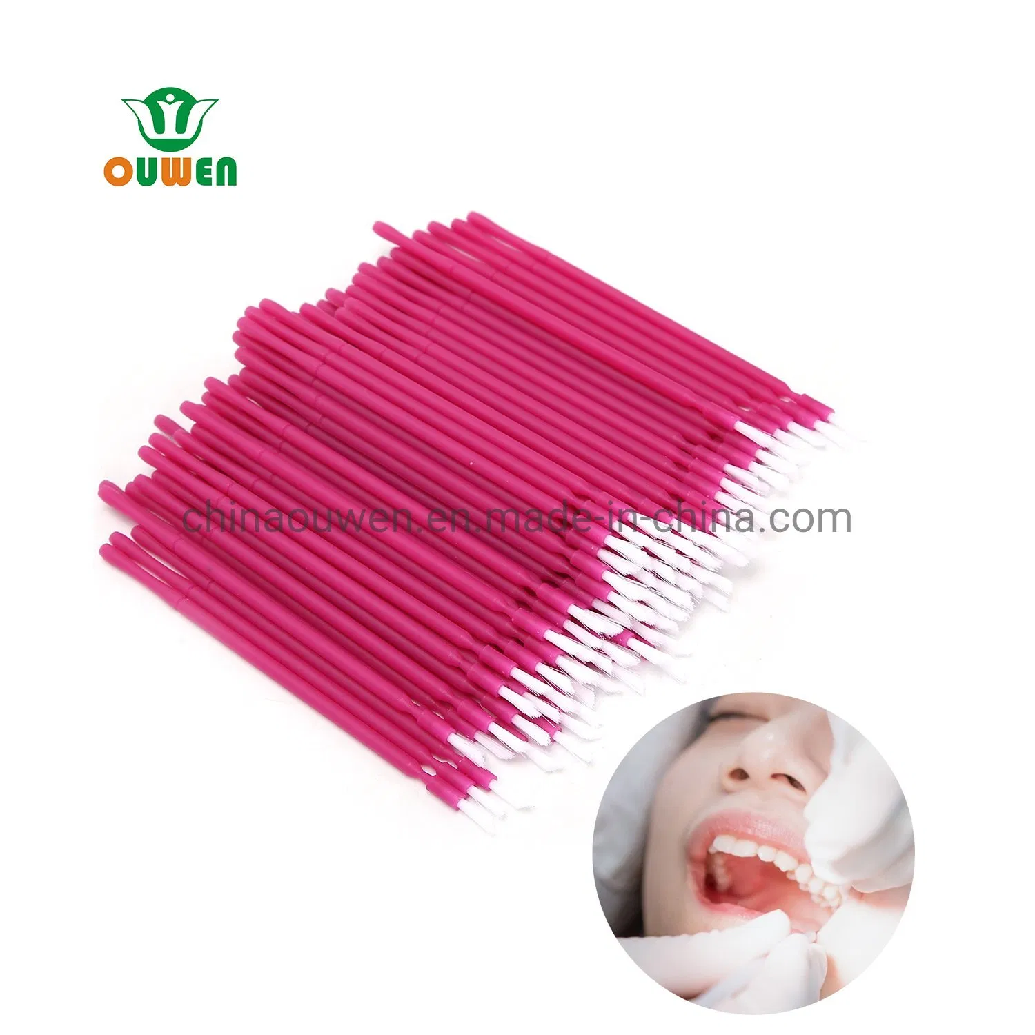 Disposable Dental Brush Flexible Design for Precise Medication Application 100PCS Micro Brush