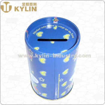 Металлическая бочка-органайзер для ручек и монет с крышкой