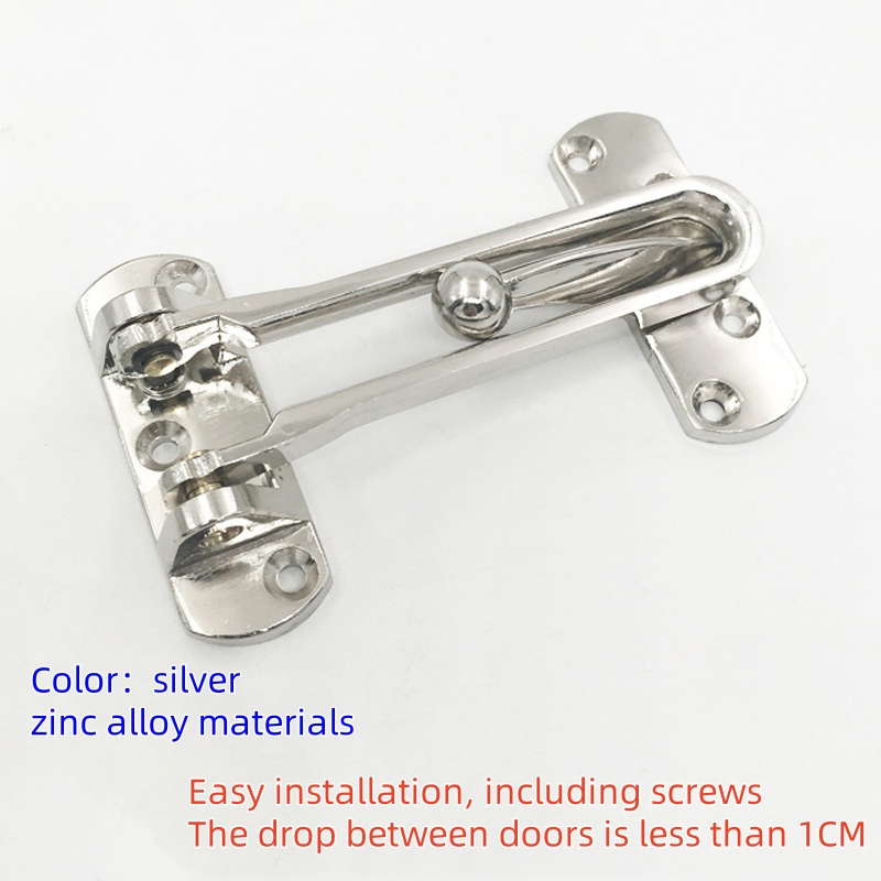 Large Zinc Alloy Anti-Theft Clasp Deduction for Hotel Safety Door Hardware Security Chain Door