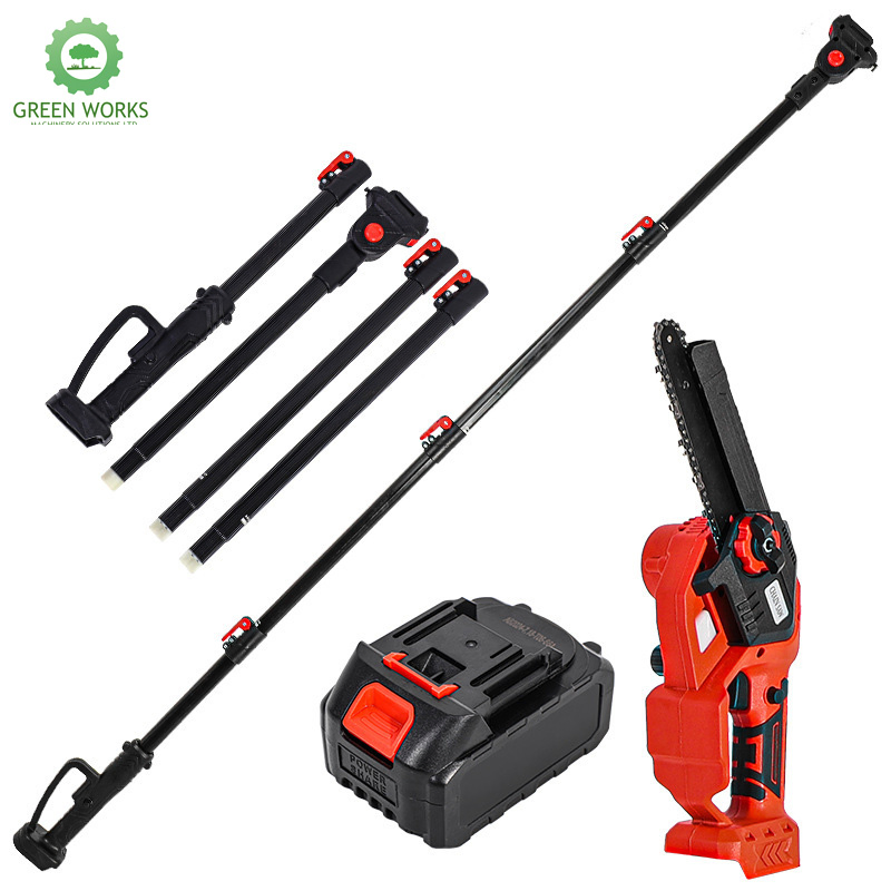 Pole High Portable Cordless Electric Chainsaw - Compact, Brushless Lithium - Ideal for Tree Trimming