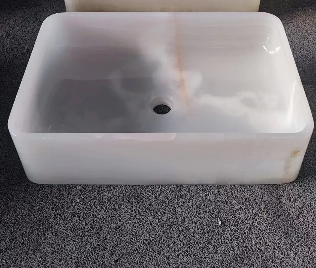 White Onyx Marble Wash Basins Vessel Sins