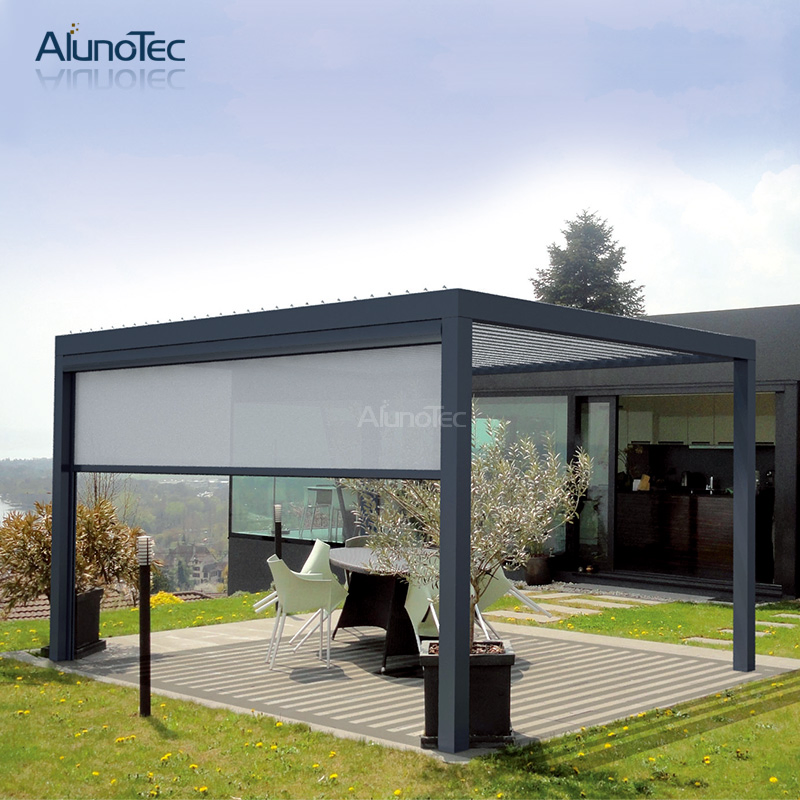 China High Quality Opening Closing Pergola Kits with Zipper Screens