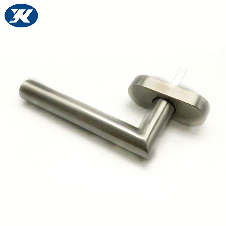 Zinc Alloy or Plastic Base Tubular Stainless Steel Entrance Door Handles Pull Turn Lever Window Handle