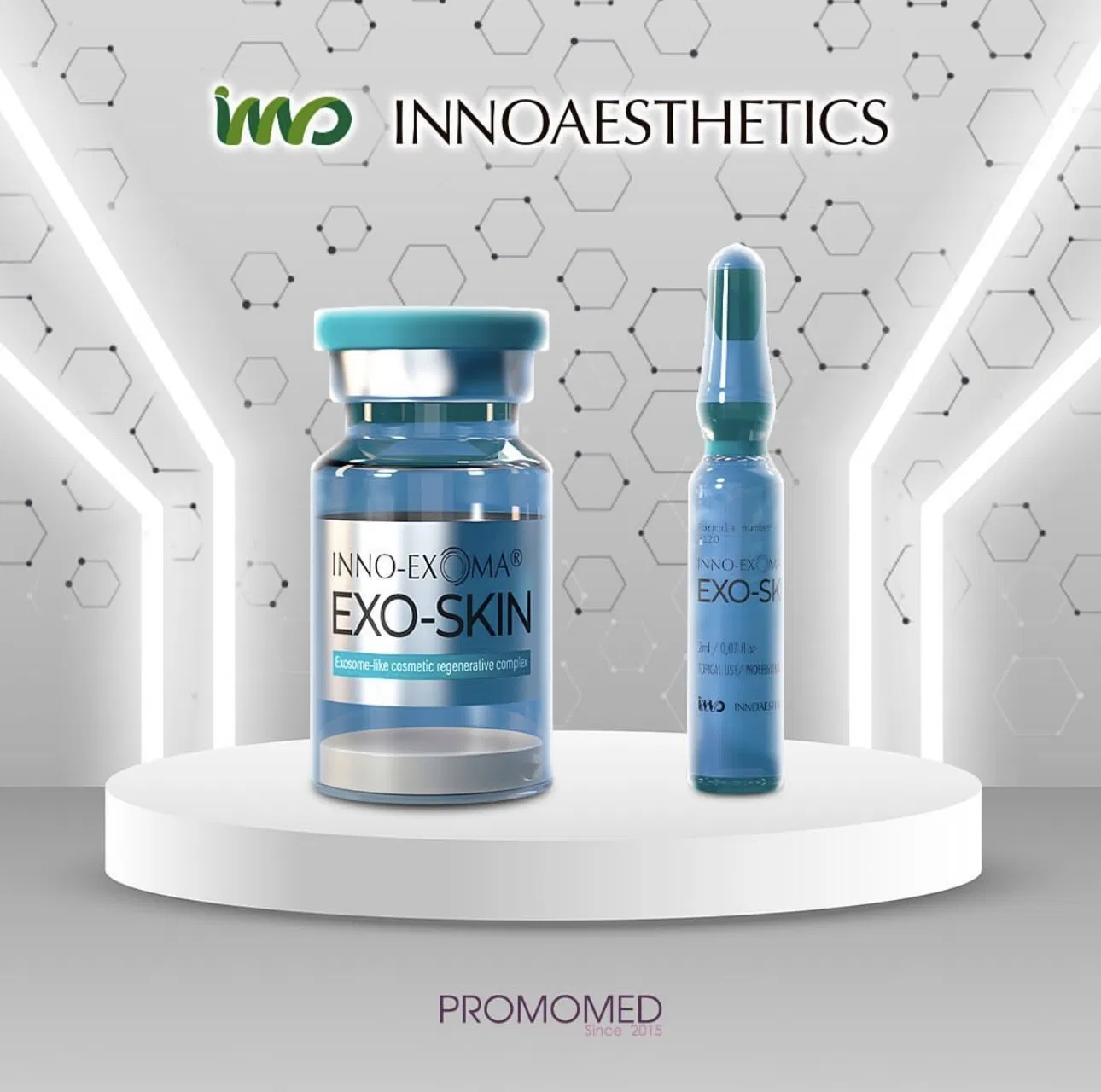Exoma Exo-Skine Exosome Like Cosmetic Regenerative Complex High Concentration of Synthetic Exosomes Exoblanc Filler