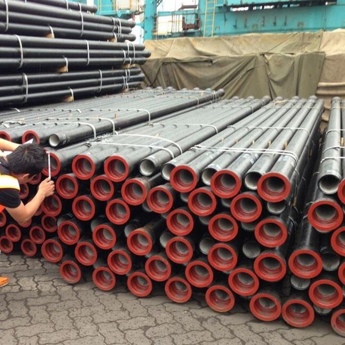 Large Diameter 300mm 6 Meter K7 K8 K9 Cement Coating Round Water Pressure Test Ductile Iron Pipe