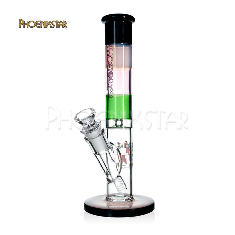 Factory Wholesale Colorful Glass Straight Tube Water Pipes Glass Smoking Pipe Oil Rig Hot Sale Smoking Product