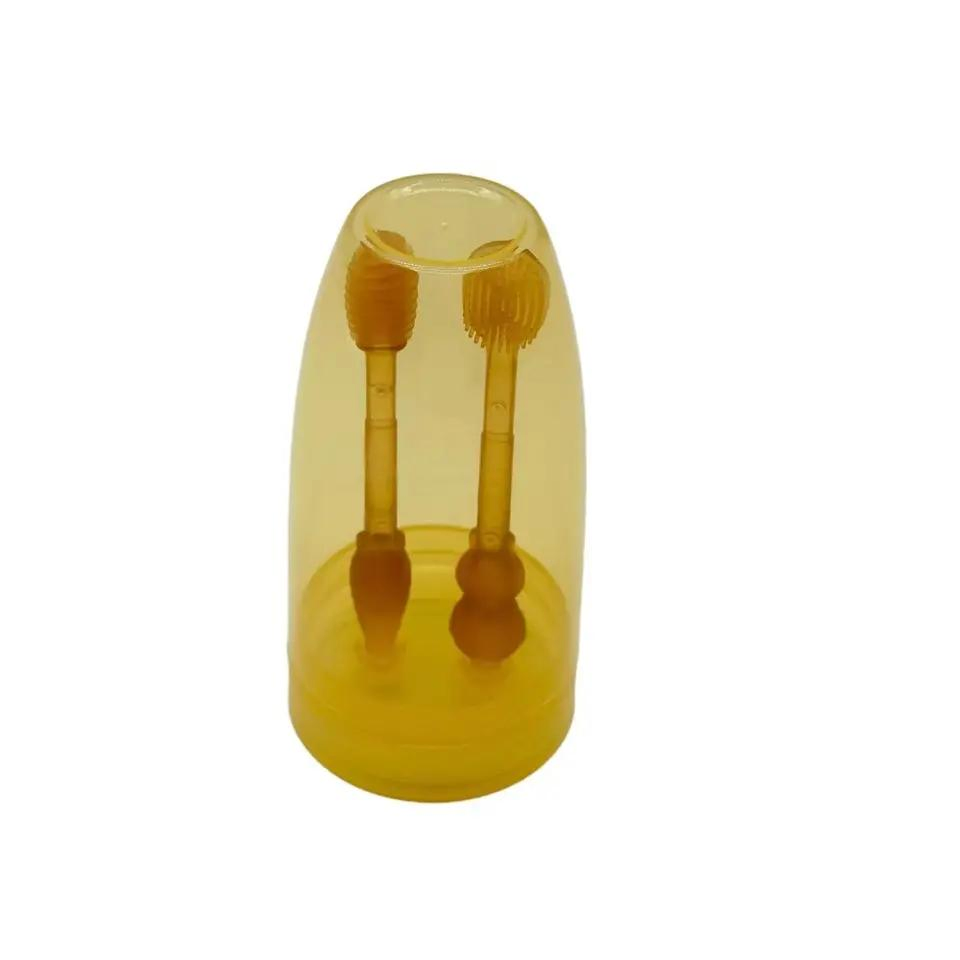 Premium Soft Manual Baby Kids Oral Training Silicone Toothbrush