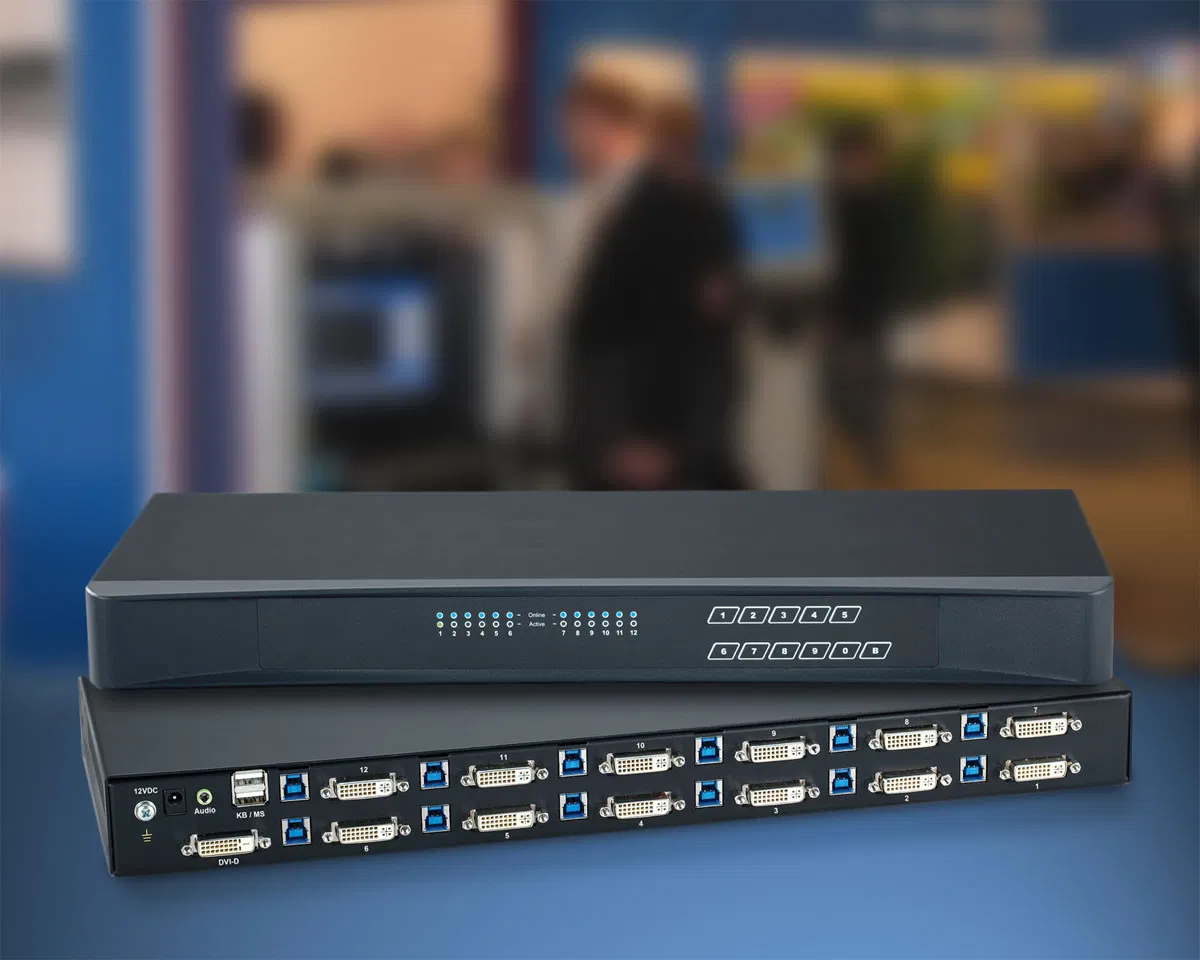 Многопортовый KVM-коммутатор 1x2, 1x4, 1x8