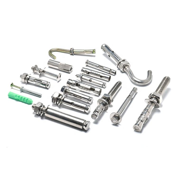 Анкерный болт с крюком SS304 50мм, с гайкой и шайбой