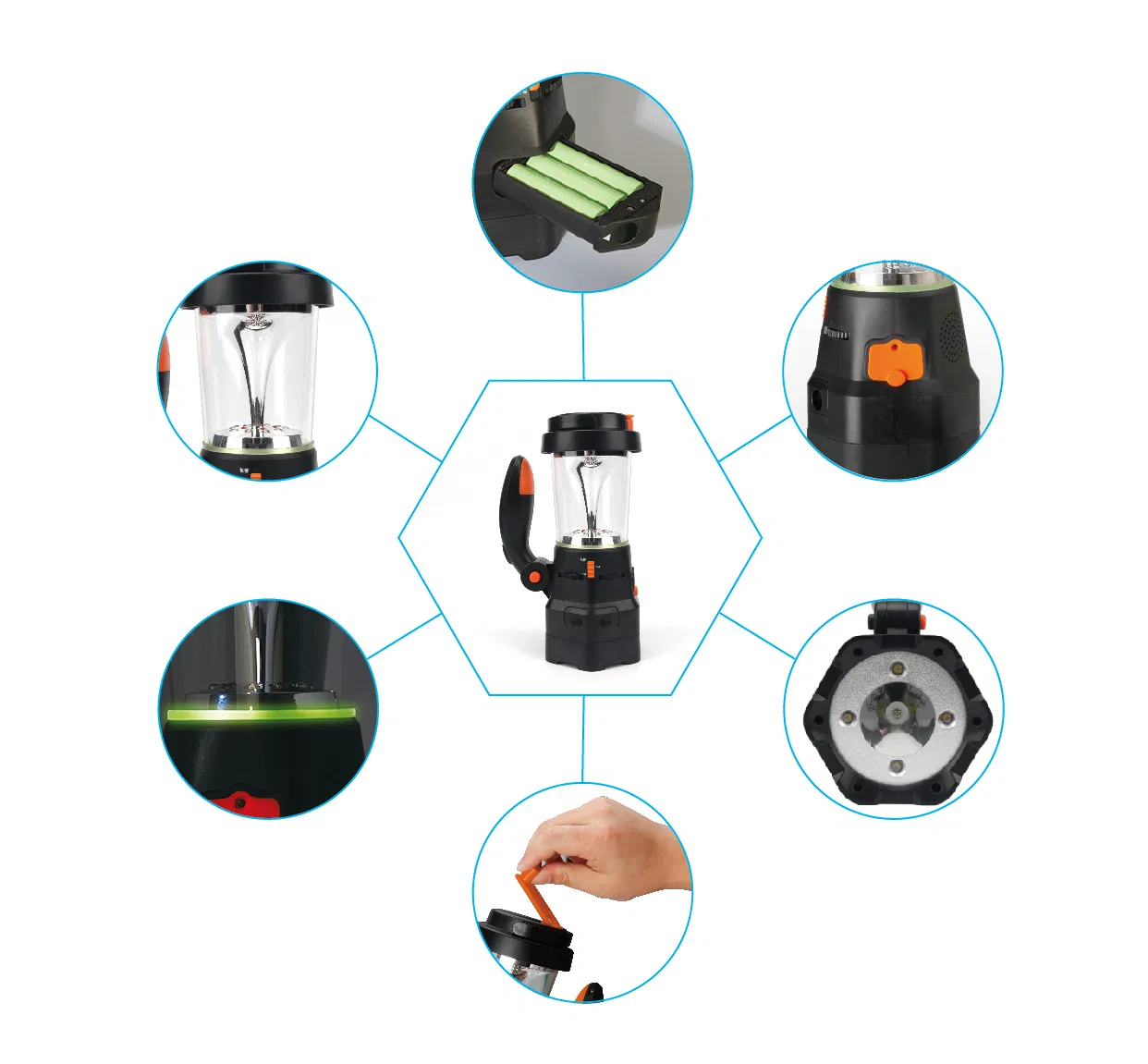 Портативный радиофонарь с динамо-машиной и SOS