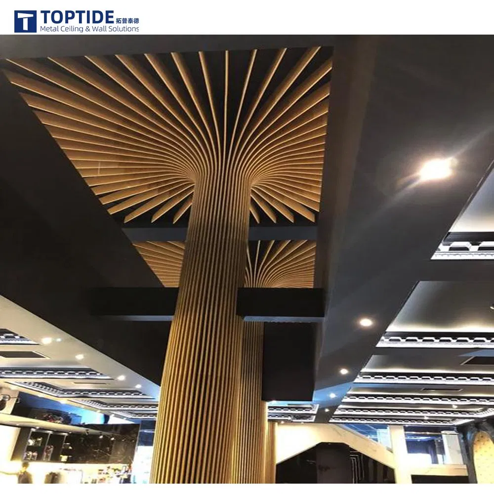Fireproof Metal Pillar Decorative Materials Aluminium Wall Column Covering Board