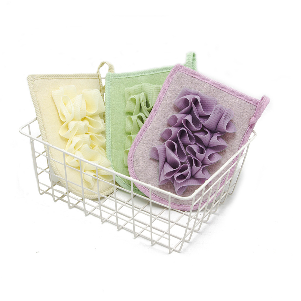 Hot Sell OEM Brand Bath Glove with Mesh Sponge