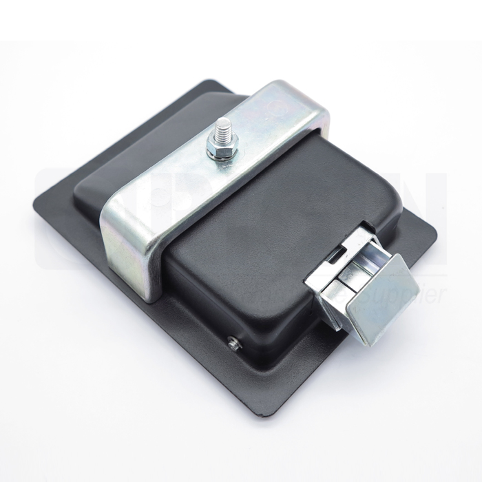 Steel Black Coated Metal Cabinet Single Point Paddle Lock for Pump Truck Body Toolbox