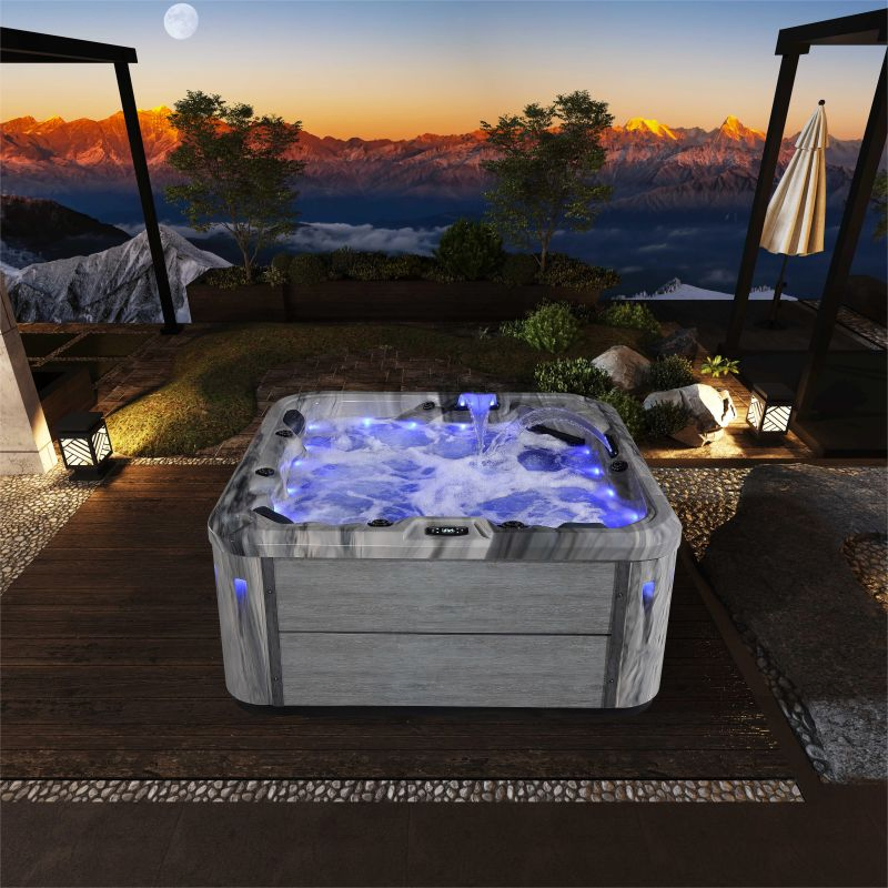 Акриловая гидромассажная ванна SPA на 6 человек