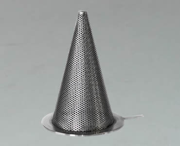 Conical Strainer Made of Fine Woven Mesh Cloth