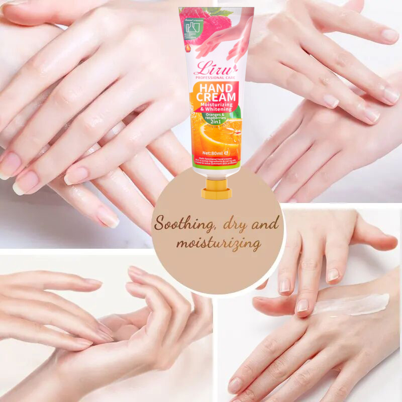 Best Selling Orange Scent Whitening Moisturizing Hand Cream for Dry Skin