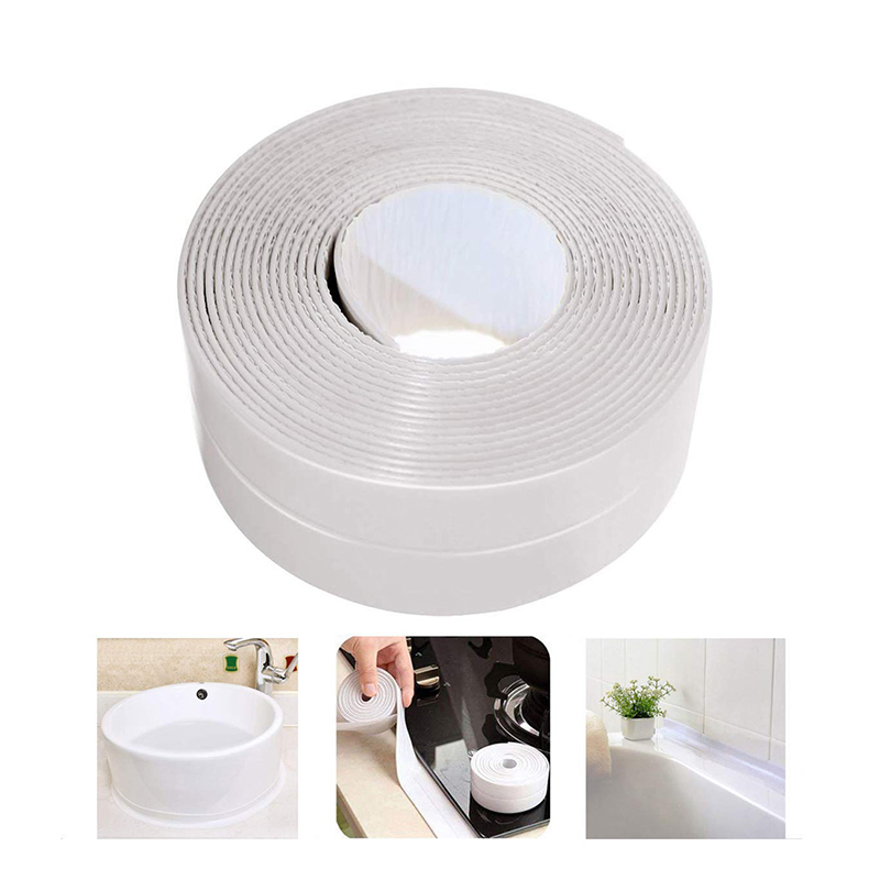 PVC Caulk Strip Colorful Design Waterproof Oil Resistance Acrylic Adhesive Caulk Strip