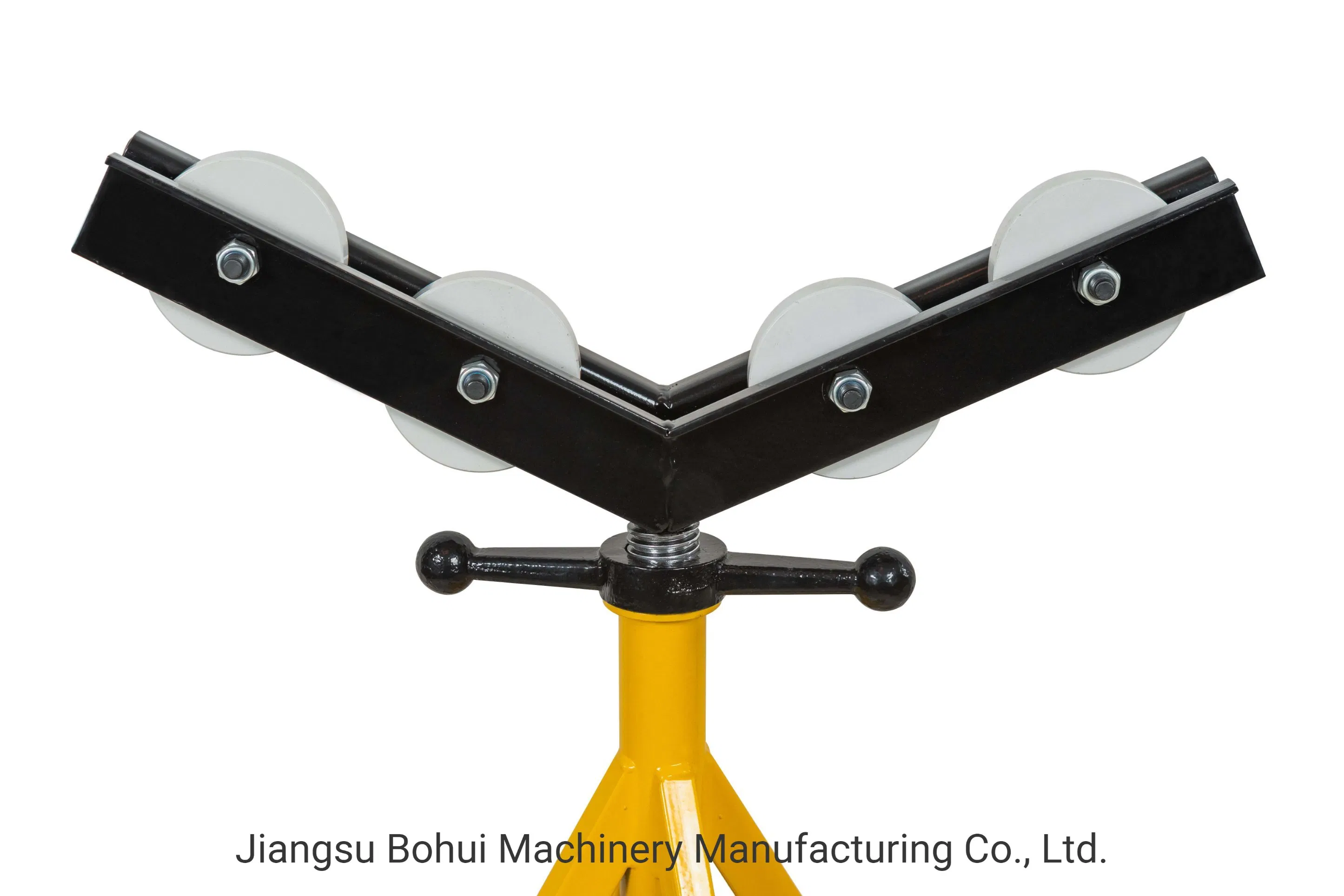 Роликовая V-образная стойка для труб с колесами