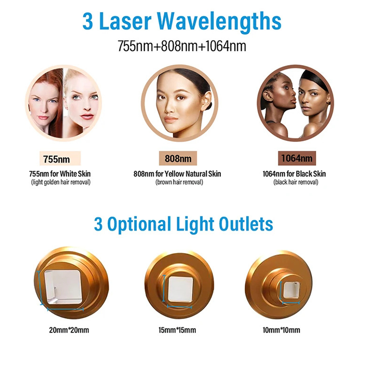 Diode Laser Hair Removal Machine and Pico Laser Diode Laser 3 Wave