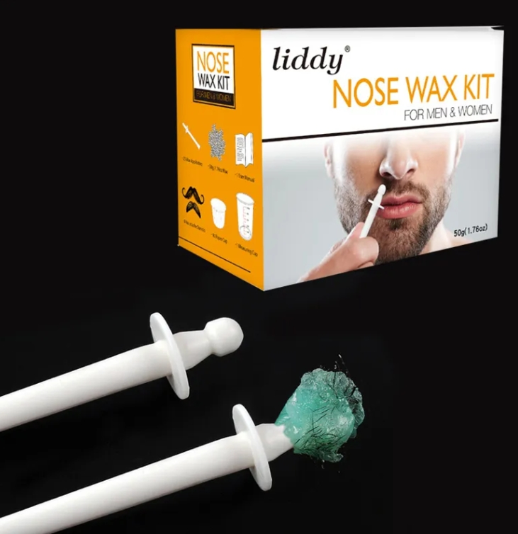 Men & Women Nose Hair Removal Wax Set Paper-Free Nose Hair Wax Beans Nostril Cleaning Wax Kit