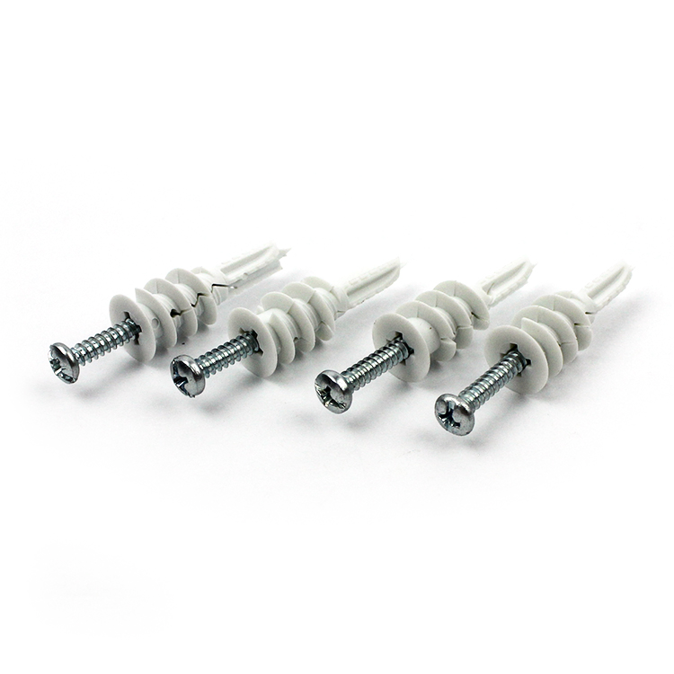 Nylon Self Drilling Drywall Plastic Anchors with Screws