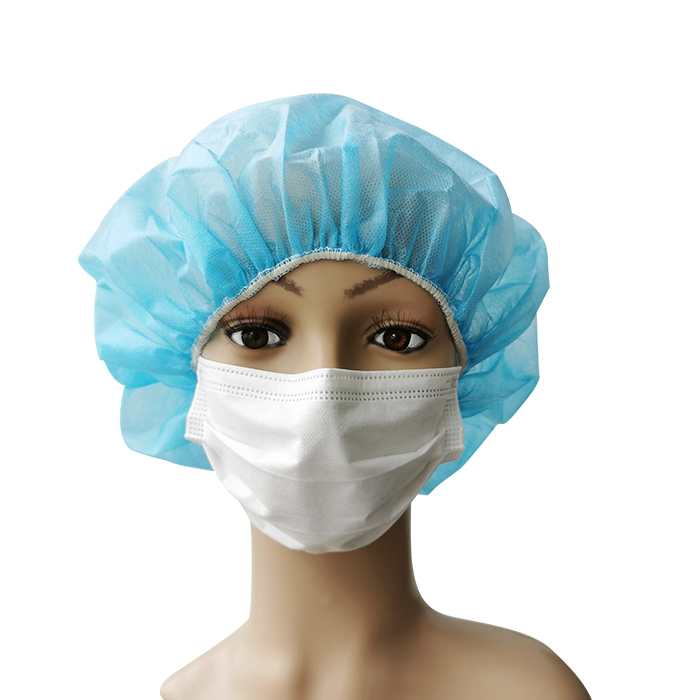 Disposable Bouffant Cap Elastic Dust Cap for Food Service Non Woven Hair Net