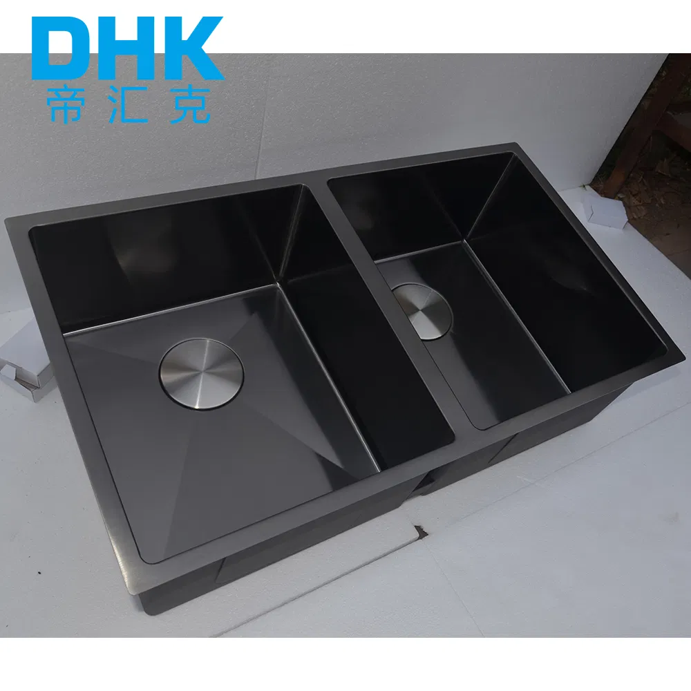 Modern Luxury Farmhouse Double Bowl Stainless Steel Kitchen Sink