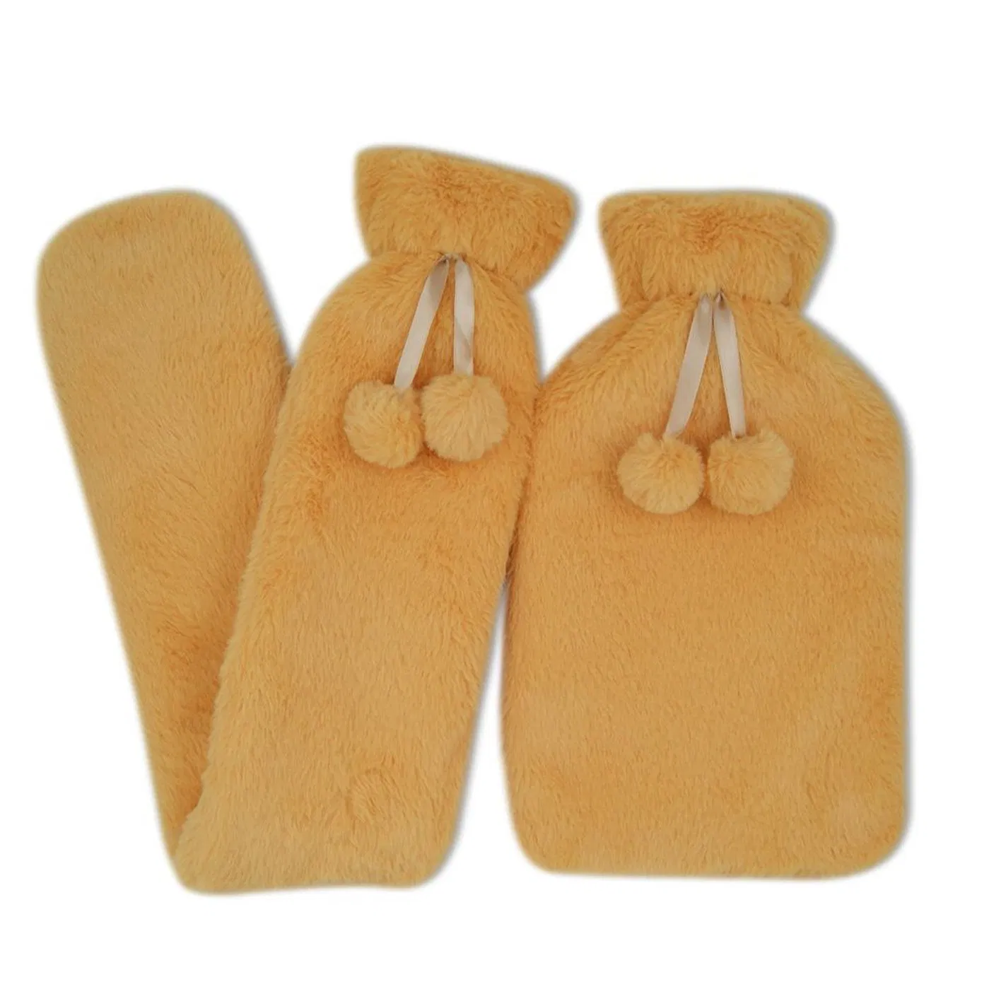 High Quality Colorful Rubber Hot Water Bag with Cover Heep Warm Hot Water Plush