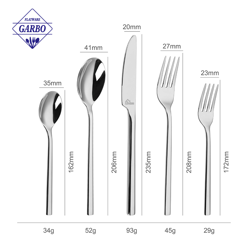Wholesale 410ss Mirror Polished Golden Dinner Knife Customize Logo