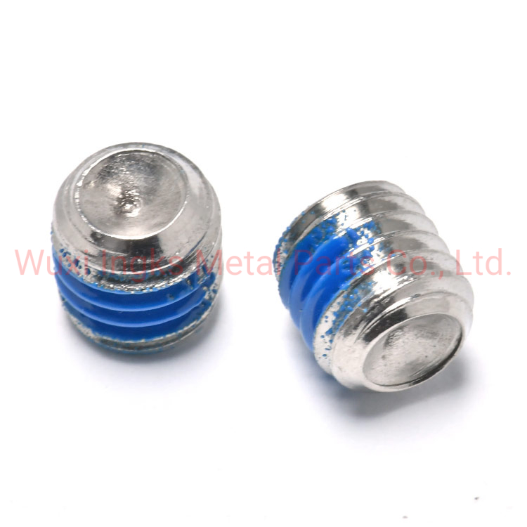 Ingks Metal Parts Nylon Patch Cup Point Hexagon Socket Set Screws DIN916