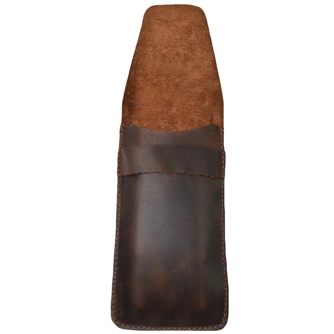 Rustic Durable Slim Leather Cigar Case Holder Pouch