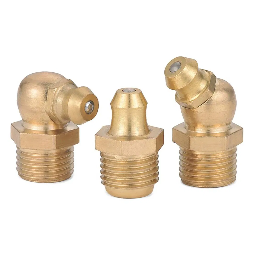 Маслёнка латунная метрическая/дюймовая с ниппелем Зерк