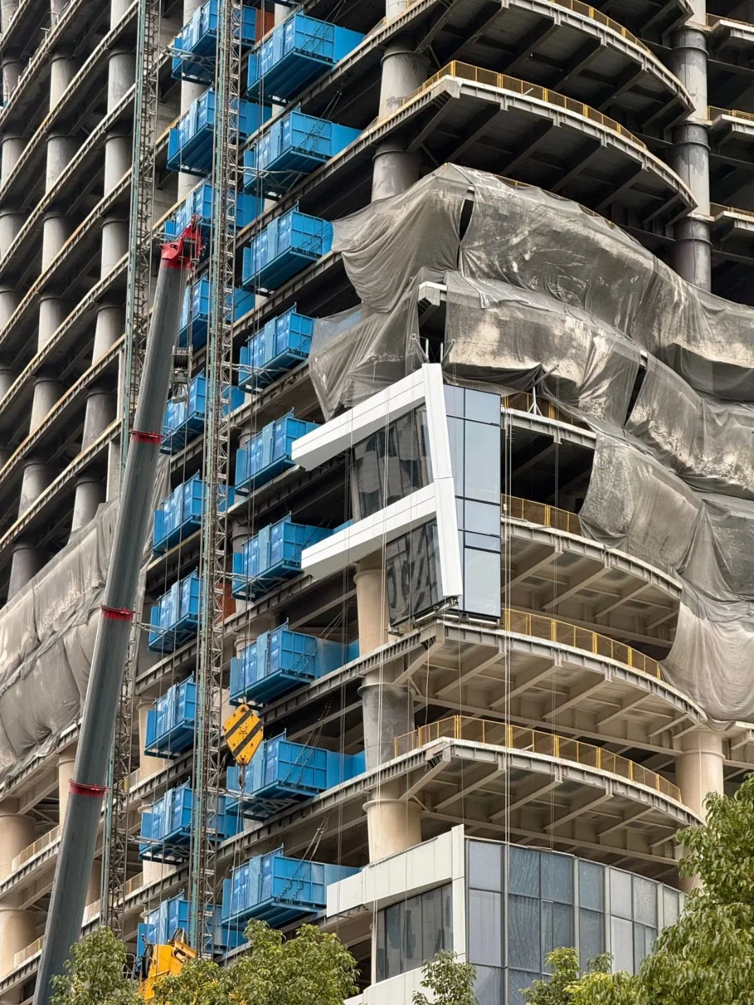 Reliable Outstanding Wind Resistance Steel Structure Facade Metal Glazing Curtain Wall