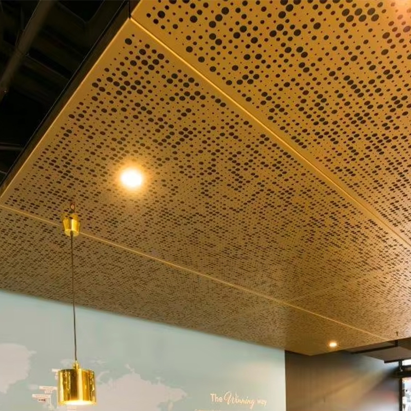 Перфорированный алюминиевый потолок Modern Luxury на заказ